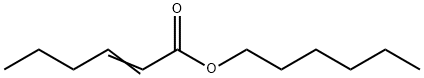 hexyl hex-2-enoate Struktur