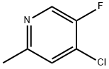 4-氯-5-氟-2-甲基吡啶 結(jié)構(gòu)式