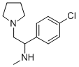 [1-(4-CHLORO-PHENYL)-2-PYRROLIDIN-1-YL-ETHYL]-METHYL-AMINE Struktur