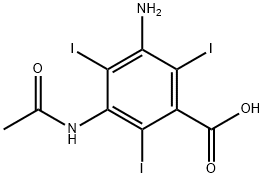 DIATRIZOIC ACID RELATED COMPOUND A (50 MG) (5-ACETAMIDO-3-AMINO-2,4,6-TRIIODOBENZOIC ACID) Struktur