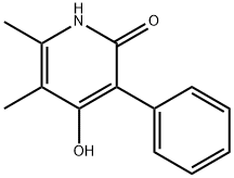 2(1H)-Pyridinone, 4-hydroxy-5,6-dimethyl-3-phenyl- (9CI) Structure