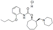 [(1R,2R)-2-(1-piperidylmethyl)cycloheptyl] N-(2-butoxyphenyl)carbamate hydrochloride Structure