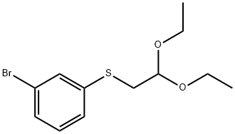 1-Bromo-3-(2,2-diethoxyethylsulfanyl)benzene Struktur