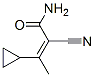 2-Butenamide,  2-cyano-3-cyclopropyl- Struktur