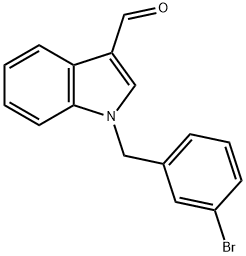 1-(3-溴芐基)吲哚-3-甲醛 結(jié)構(gòu)式