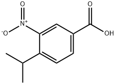 Benzoic acid, 4-(1-methylethyl)-3-nitro- (9CI) Struktur