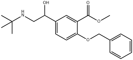 2-芐氧基-5-[2-(叔丁基氨基)-1-羥基-乙基]苯甲酸甲酯 結(jié)構(gòu)式