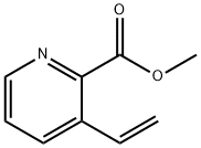 2-Pyridinecarboxylicacid,3-ethenyl-,methylester(9CI) Structure