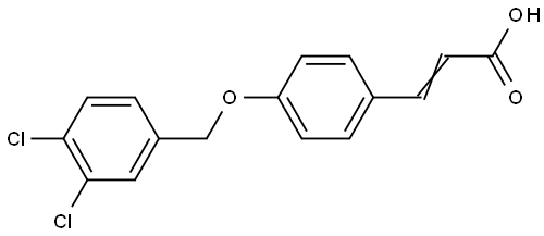 4-(3,4-DICHLOROBENZYLOXY)CINNAMIC ACID Struktur