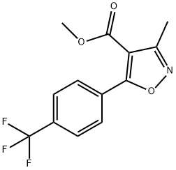 METHYL 3-METHYL-5-[4-(TRIFLUOROMETHYL)PHENYL]ISOXAZOLE-4-CARBOXYLATE Struktur
