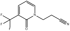 1-(2-氰基乙基)-3-(三氟甲基)吡啶基-2-(1H)-酮 結(jié)構(gòu)式