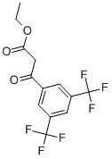 3-[3,5-雙(三氟甲基)苯基]-3-氧丙酸乙酯 結構式