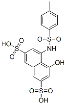 8-(4-methylphenylsulfonamido)-1-naphthol-3,6-disulfonicacid Struktur