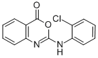 2-(2-CHLOROANILINO)-4H-3,1-BENZOXAZIN-4-ONE Struktur