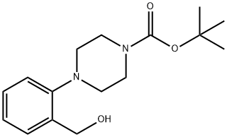 TERT-BUTYL 4-[2-(HYDROXYMETHYL)PHENYL]TETRAHYDRO-1(2H)-PYRAZINECARBOXYLATE 結(jié)構(gòu)式
