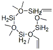 Cyclotetrasiloxane, 2,4-diethenyl-2,4,6,6,8,8-hexamethyl- Structure