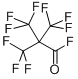 3,3,3-TRIFLUORO-2,2-BIS(TRIFLUOROMETHYL)PROPANOYL FLUORIDE Struktur