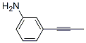 Benzenamine, 3-(1-propynyl)- (9CI) Struktur