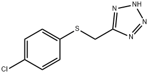 5-(4-CHLOROPHENYLTHIOMETHYL)TETRAZOLE Struktur