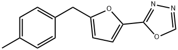 2-[5-(4-METHYL-BENZYL)-FURAN-2-YL]-[1,3,4]OXADIAZOLE Structure