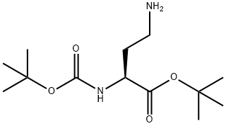(S)-2-叔丁氧羰基氨基-4-氨基丁酸叔丁酯 結(jié)構(gòu)式