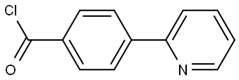 4-(2-Pyridinyl)benzoyl chloride Struktur