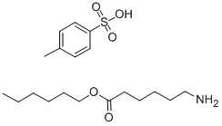 6-AMINO-N-HEXANOIC ACID N-HEXYL ESTER P-TOLUENESULFONATE Structure