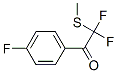 Ethanone, 2,2-difluoro-1-(4-fluorophenyl)-2-(methylthio)- (9CI) Struktur