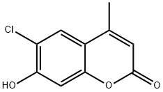 6-氯-羥基-4-甲基香豆素 結(jié)構(gòu)式