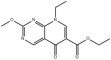 ethyl 8-ethyl-5,8-dihydro-2-methoxy-5-oxopyrido[2,3-d]pyrimidine-6-carboxylate  Struktur