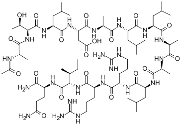 ACETYL-NEUROTROPHIN RECEPTOR (368-381) AMIDE (HUMAN) 結(jié)構(gòu)式