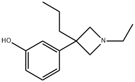 3-(1-Ethyl-3-propyl-3-azetidinyl)phenol Struktur