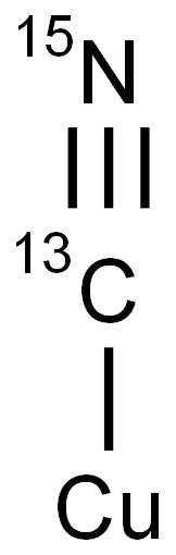 氰化銅(I)-13C,15N 結(jié)構(gòu)式