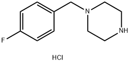 4-氟芐基哌嗪鹽酸鹽 結構式