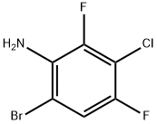 6-溴-3-氯-2,4-二氟苯胺 結(jié)構(gòu)式