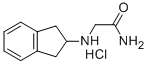 2-(INDENYLAMINO)ACETAMIDE, HYDROCHLORIDE SALT Struktur
