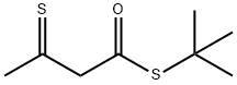 3-Thioxobutanethioic acid S-tert-butyl ester Struktur