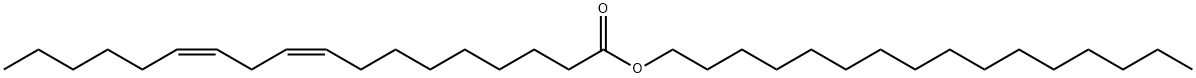 hexadecyl (9Z,12Z)-octadeca-9,12-dienoate  Struktur