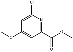 6-氯-4-甲氧基-2-吡啶羧酸甲酯 結(jié)構(gòu)式