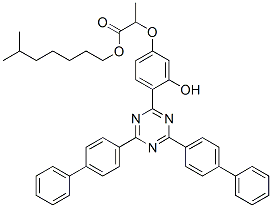 Isooctyl 2-[4-[4,6-bis[(1,1'-biphenyl)-4-yl]-1,3,5-triazin-2-yl]-3-hydroxyphenoxy]propanoate