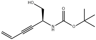 Carbamic acid, [1-(hydroxymethyl)-4-penten-2-ynyl]-, 1,1-dimethylethyl ester, Structure