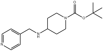 1-N-叔丁羰基-4-(4-吡啶基甲氨)哌啶 結(jié)構(gòu)式