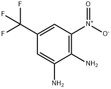 3-硝基-5-(三氟甲基)苯-1,2-二胺 結(jié)構(gòu)式
