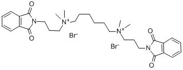 HEXAMETHYLENE-BIS-[DIMETHYL-(3-PHTHALIMIDOPROPYL)AMMONIUM]DIBROMIDE Struktur