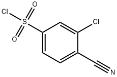 3-Chloro-4-cyano-benzenesulfonyl chloride Struktur