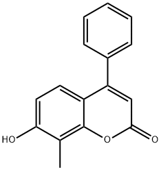 7-羥基-8-甲基-4-苯基-香豆素 結(jié)構(gòu)式