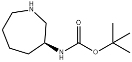 Carbamic acid, [(3S)-hexahydro-1H-azepin-3-yl]-, 1,1-dimethylethyl ester (9CI) Struktur