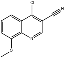 4-CHLORO-8-METHOXY-QUINOLINE-3-CARBONITRILE Struktur