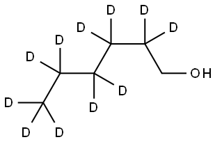 N-HEXYL-2,2,3,3,4,4,5,5,6,6,6-D11 ALCOHOL Struktur