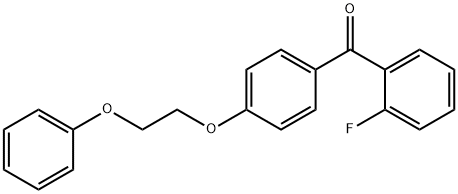 2-氟-4'-(2-苯氧基乙氧基)苯并苯酮 結(jié)構式